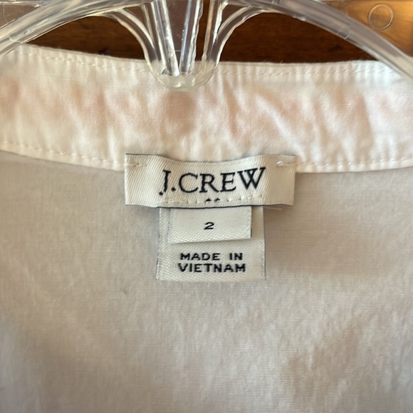 Jcrew size 2 embroidered sleeveless top - Picture 2 of 9